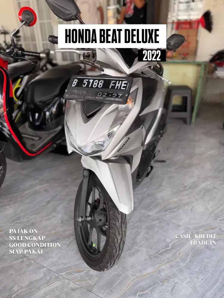 CASH KREDIT BEAT DELUXE 2022 MOTOR BEKAS BERGARANSI BERKUALITAS