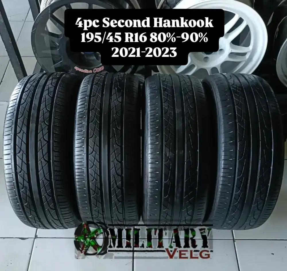 4pc Hankook Ventus V2 195/45 R16