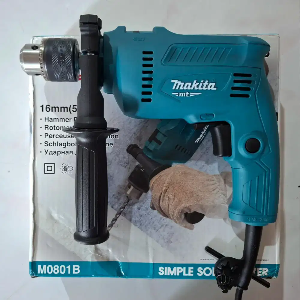 Baru bor MAKITA m0801b impact drill 16mm