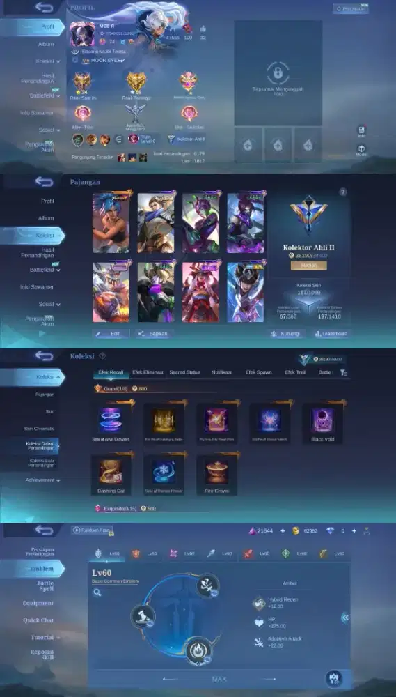 Ready akun ML all aman