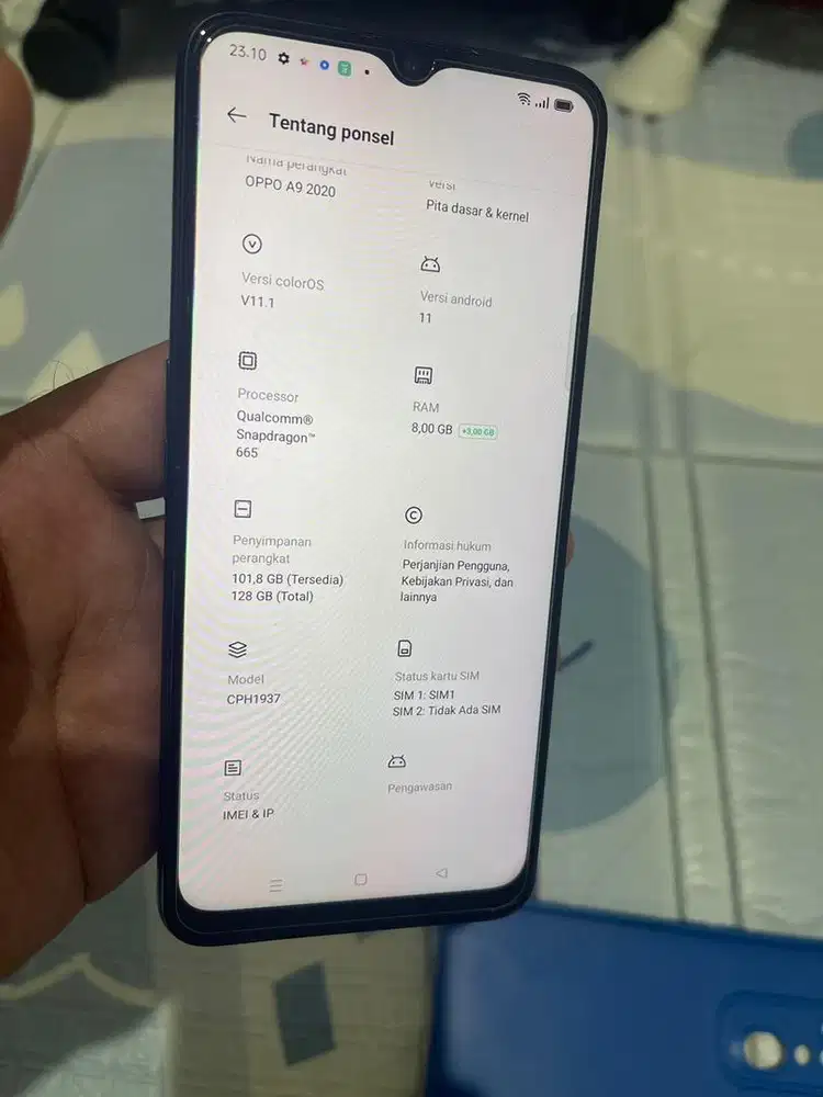 Oppo a9 ram8 memory 128gb