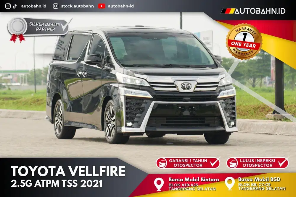 (DP 52jt) Toyota Vellfire 2.5 G ATPM TSS 2021