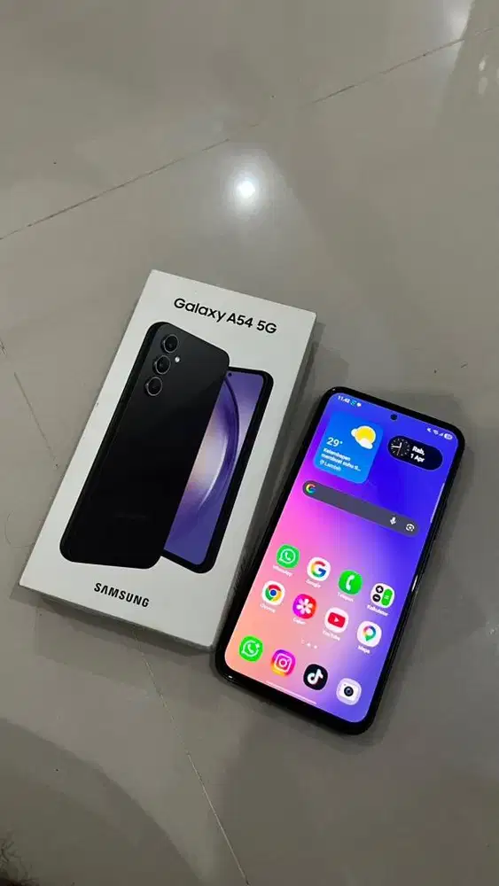 Samsung A54 5G 256GB pamaikan pribadi dari baru mulus terawat