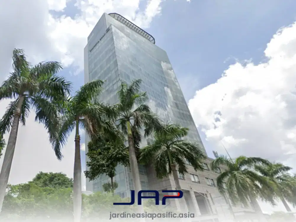 Kantor Area Jakarta Pusat di Deutsche Bank Luas 125 Sqm Bare Area Strategis