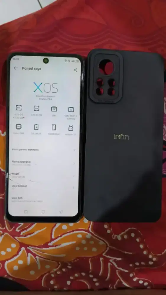 infinix hot 11s ram 6+3 /128 nfc