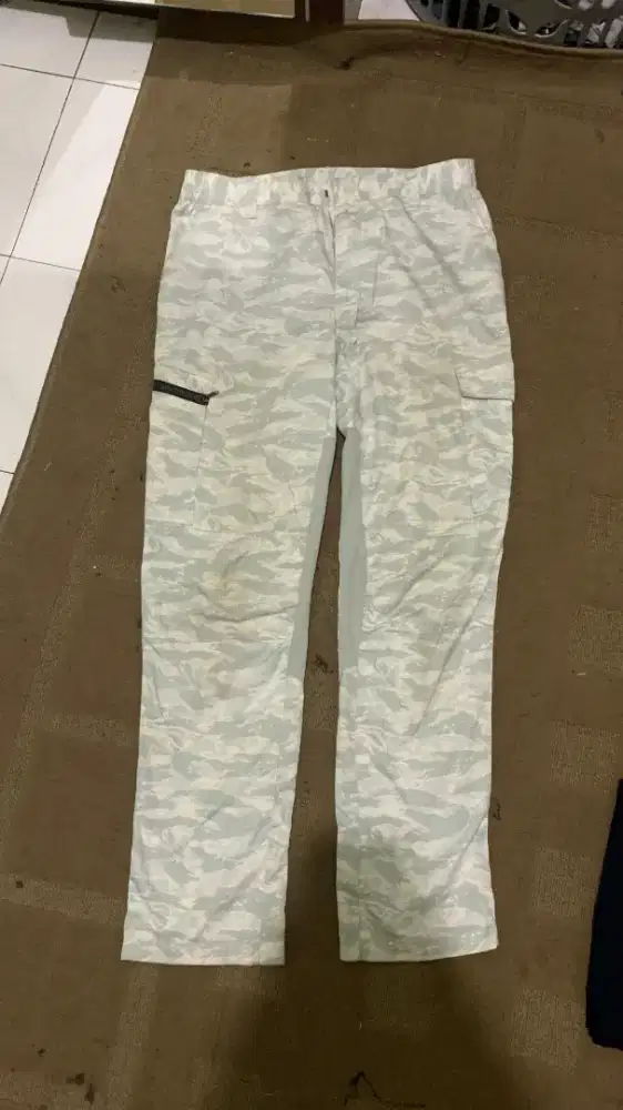 celana kargo/joger  motif tentara ijo mint