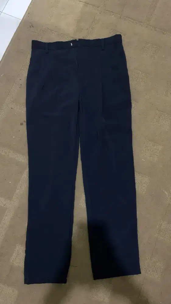 celana katun navy dark size 30/31