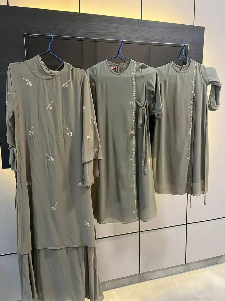 Baju gamis couple ibu dan anak