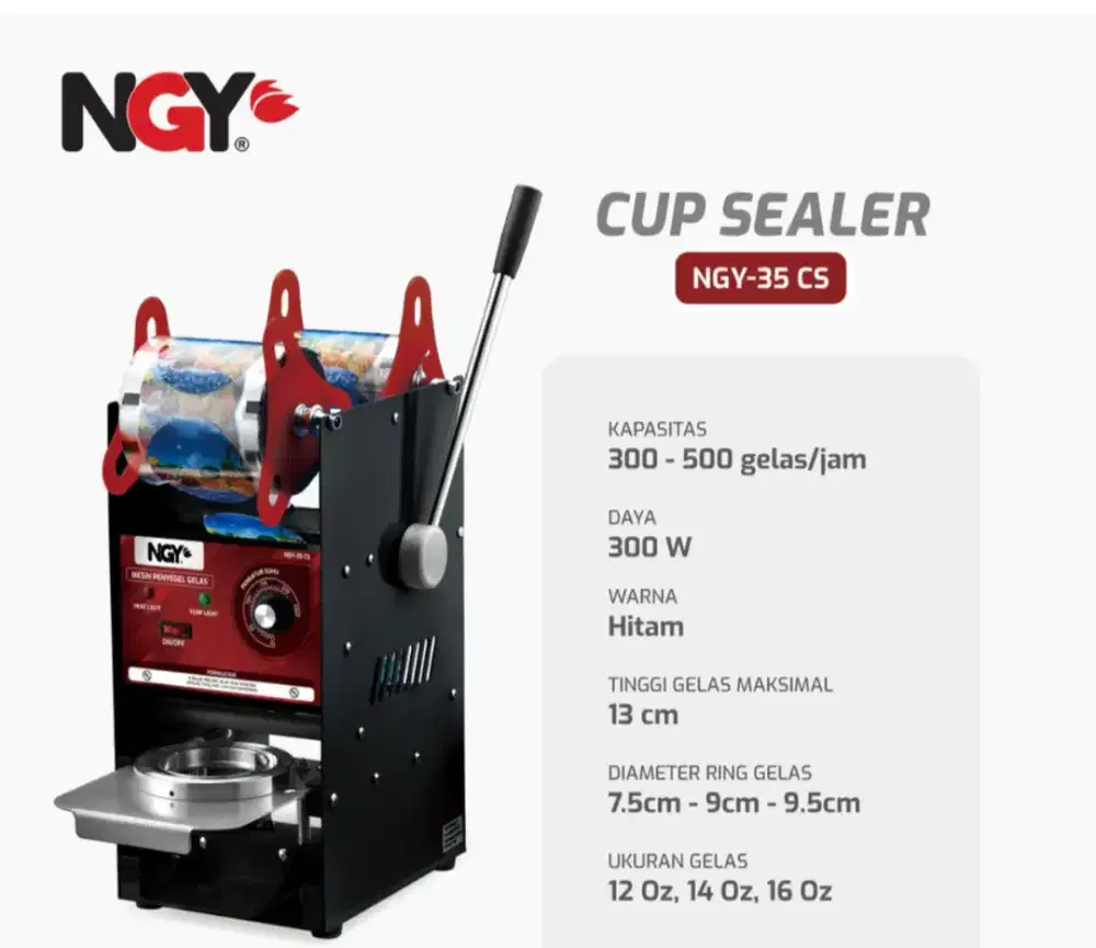 Cup sealer Nagoya preloved bagus 100%