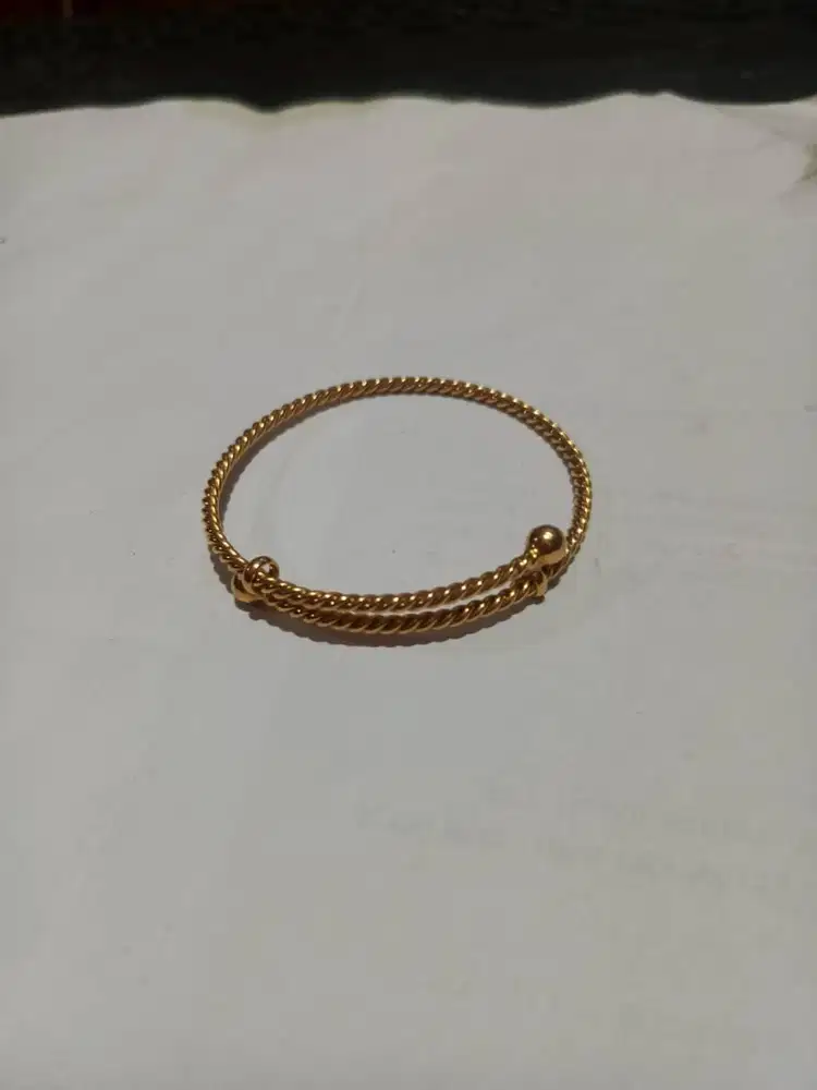 Gelang Emas Muda 10 Gram Murah | Model Kekinian | Siap Pakai