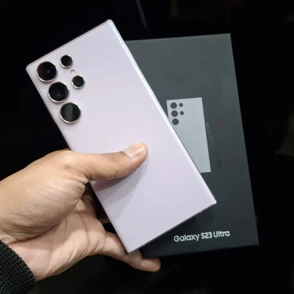 Samsung S23 Ultra 256gb lavender ori SEIN free adapter samsung
