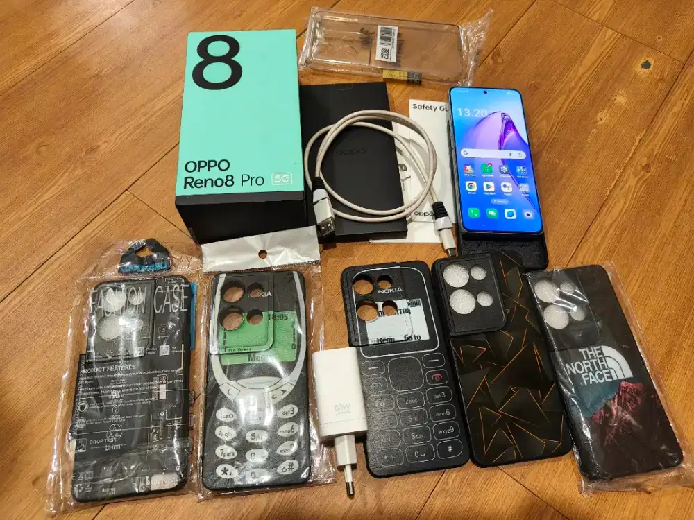 Oppo Reno 8pro 5G mulus segel bonus silikon 7 n pelindung hidrogel