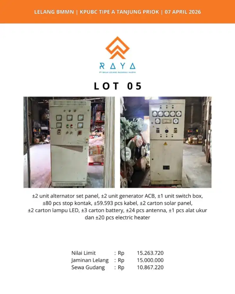 GENERATOR ACB, ALTERNATOR SET PANEL, SWITCH BOX, STOP KONTAK DLL