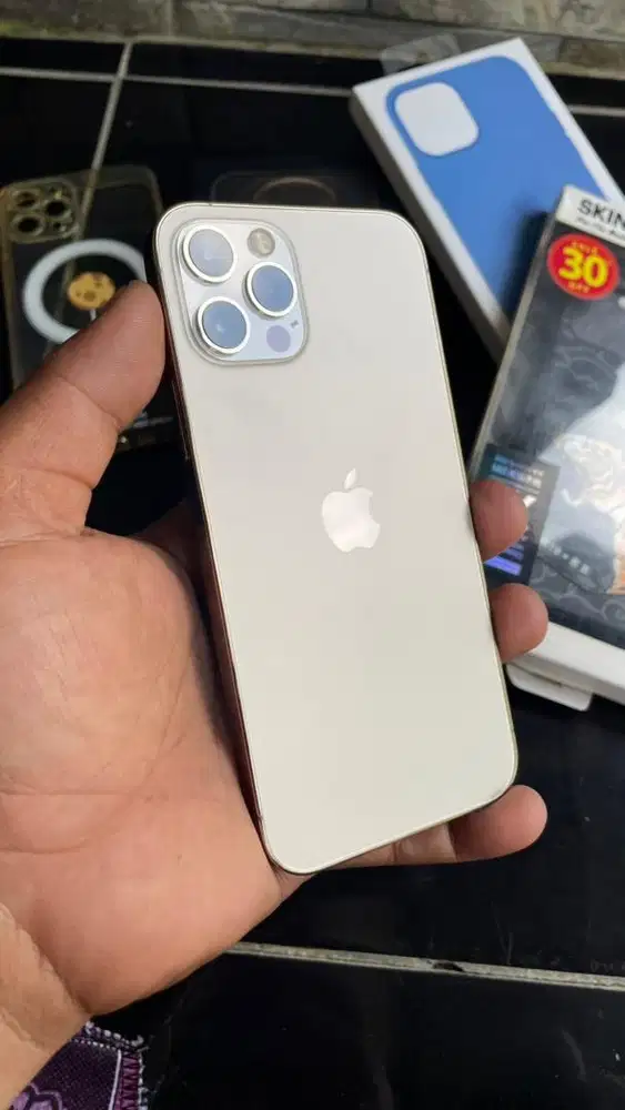 iPhone 12 Pro 128GB GOLD Beacukai Terdaftar Mulus BH 74% Fullset
