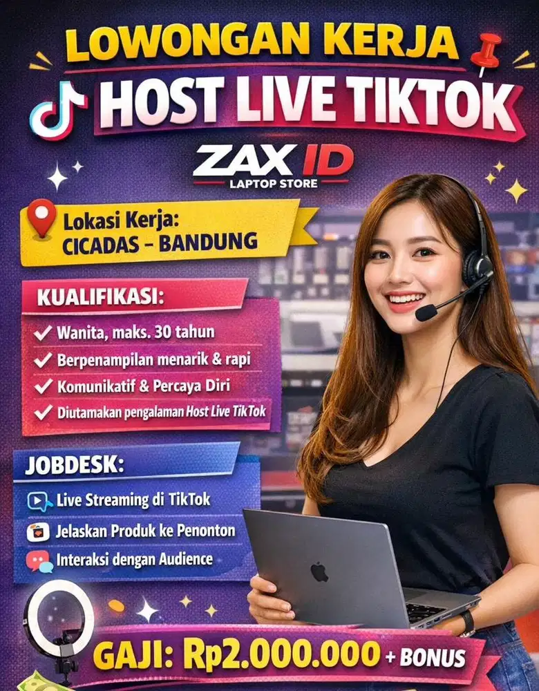 Di cari host live berpngalaman