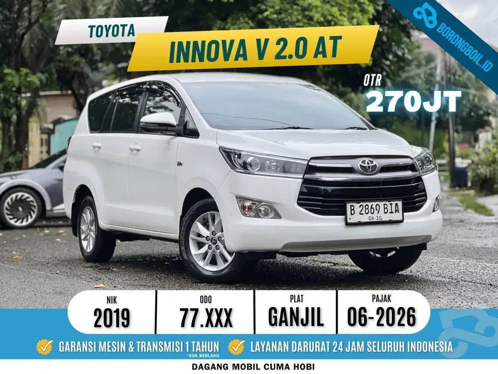 Reborn Tipe V | Toyota Innova Reborn V Metik Bensin 2019 Putih