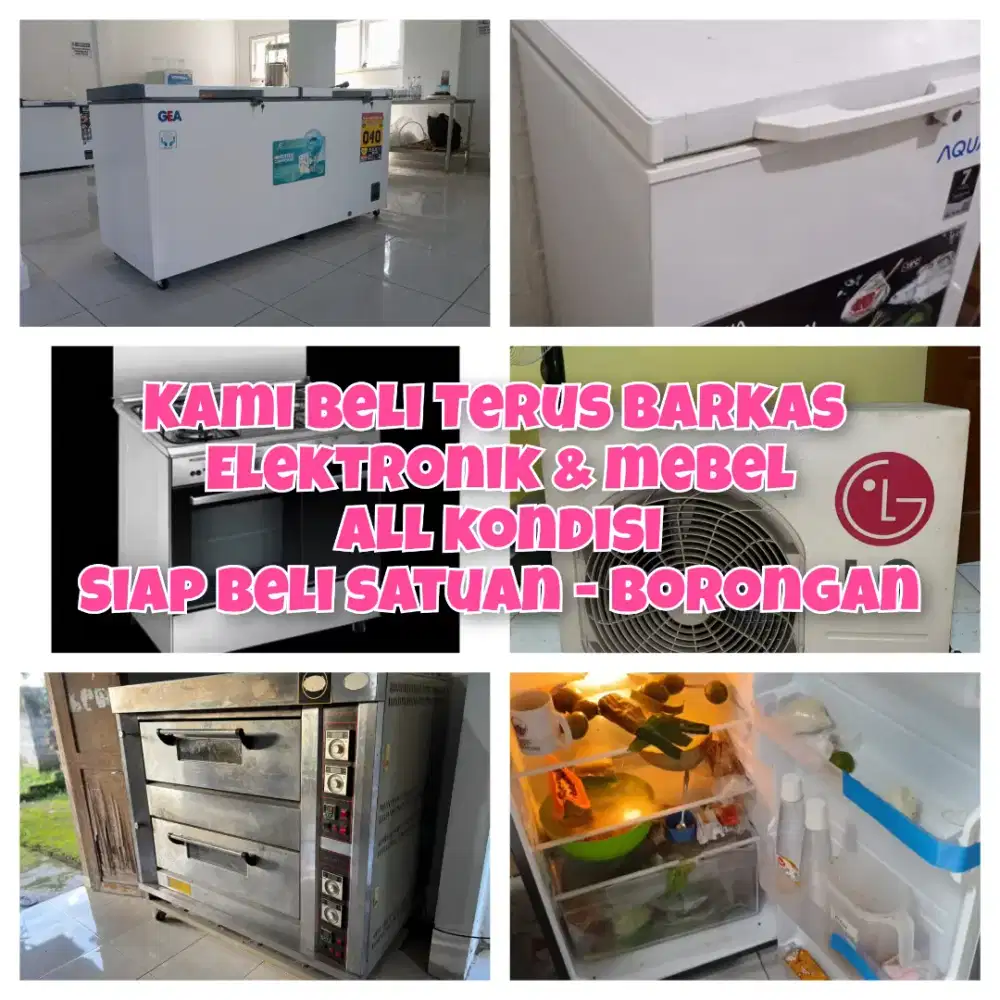 Kami Terima Barkas Freezer box, Kulkas, Showcase dan Elektronik lain