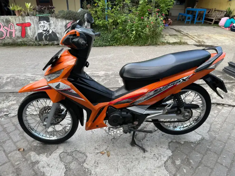 Supra 125 THN 2018 plat AB Bantul ,asli warna orange