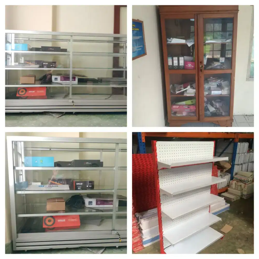 Terima Terus Barkas bekas usaha anda Etalase, Rak warung,  mesin dll