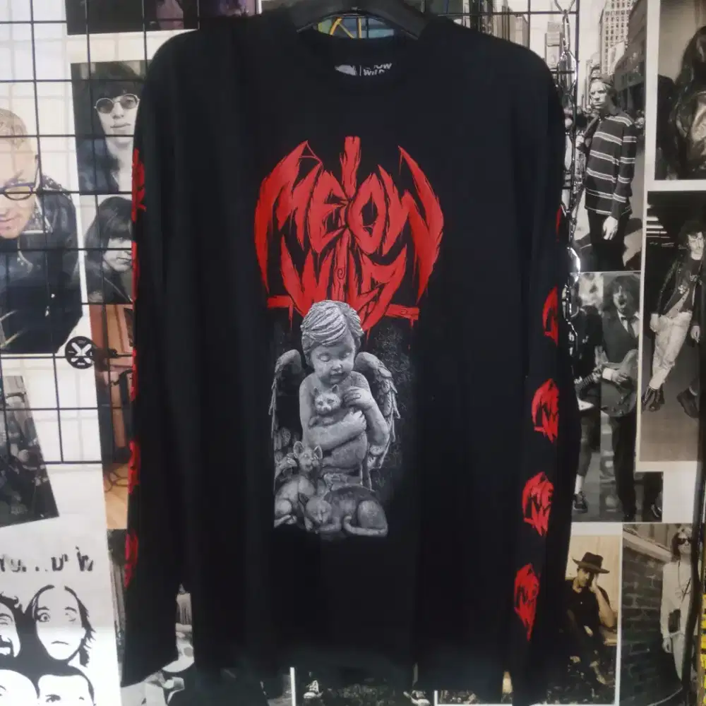 Kaos Long Sleeve Meowwild Angel