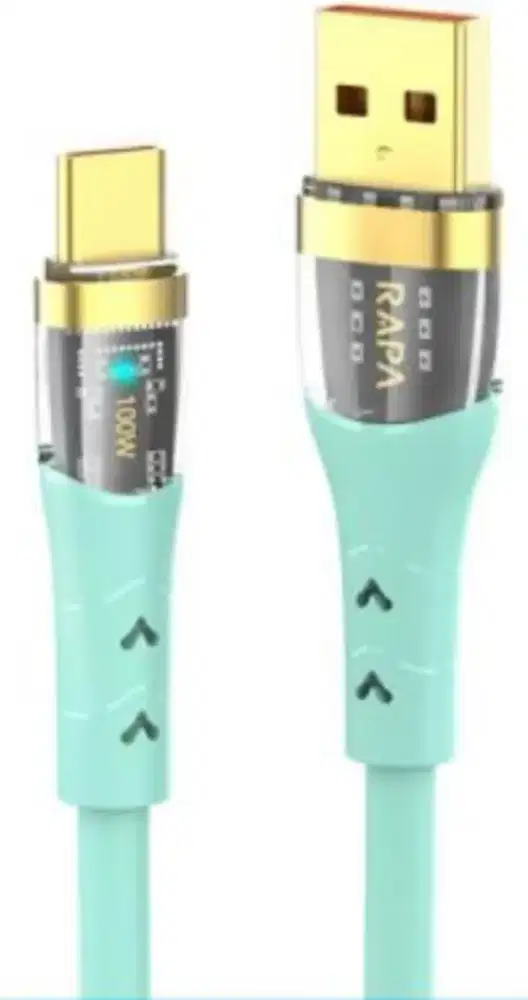 Kabel Data Type-C to Type-C 100W RAPATech Line Crystal I