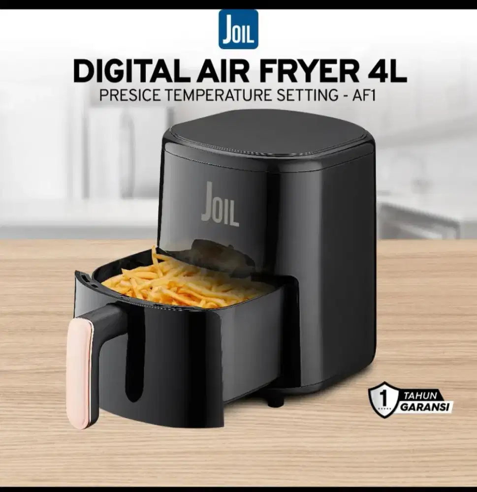 Air Fryer digital Joil 4L elegant hitam