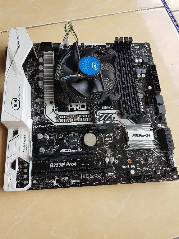 Sepaket Intel G4560 | ASRock B250M-Pro4 lga 1151 6 dan 7 gen intel