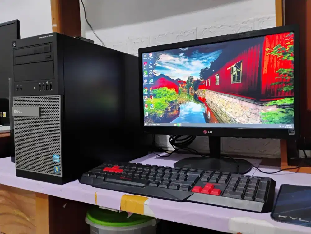 Pc gaming roblox / intel core + ram 8gb + monitor 19inch / dell