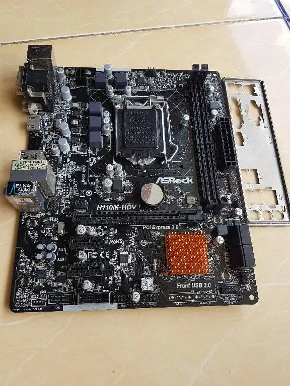 Motherboard ASRock H110M-HDV lga 1151 6 dan 7 gen intel