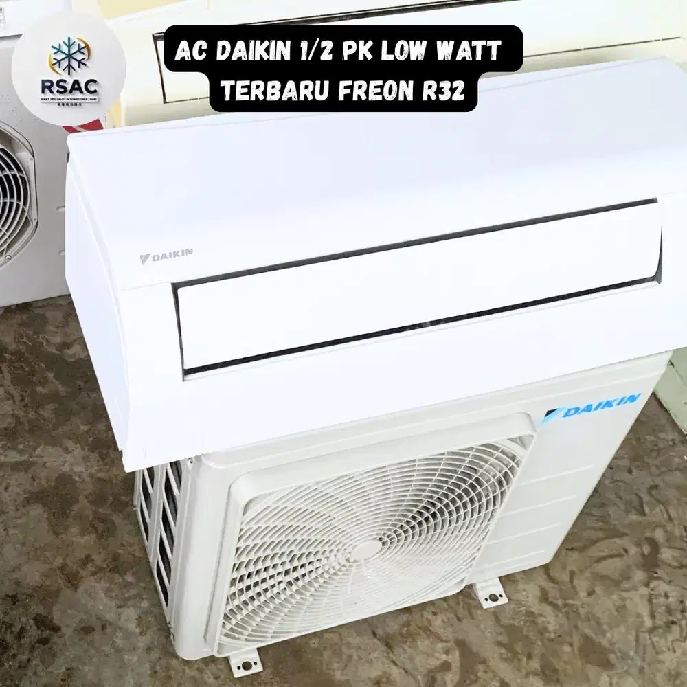 Ac daikin 1/2 pk terbaru freon R32