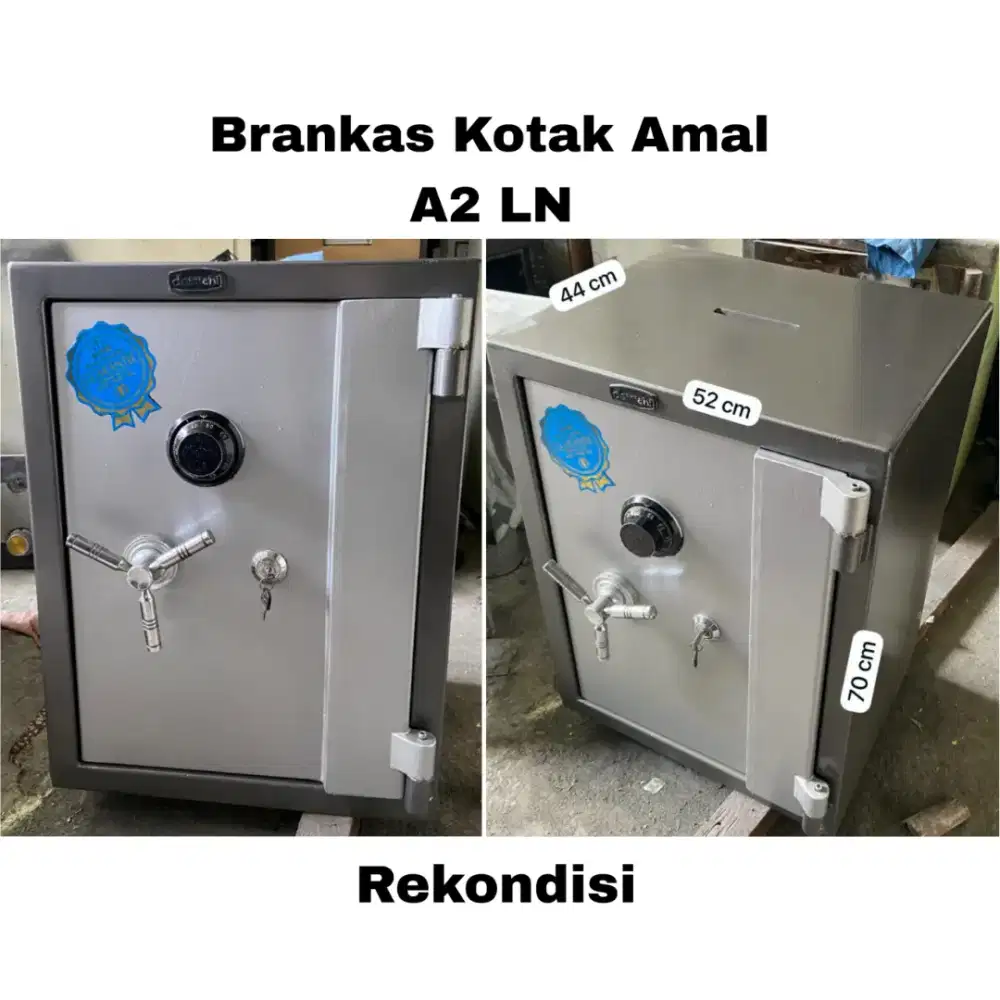 Brankas Kotak Amal A2 LN Bekas Brangkas Celengan Tahan Api Safety Box