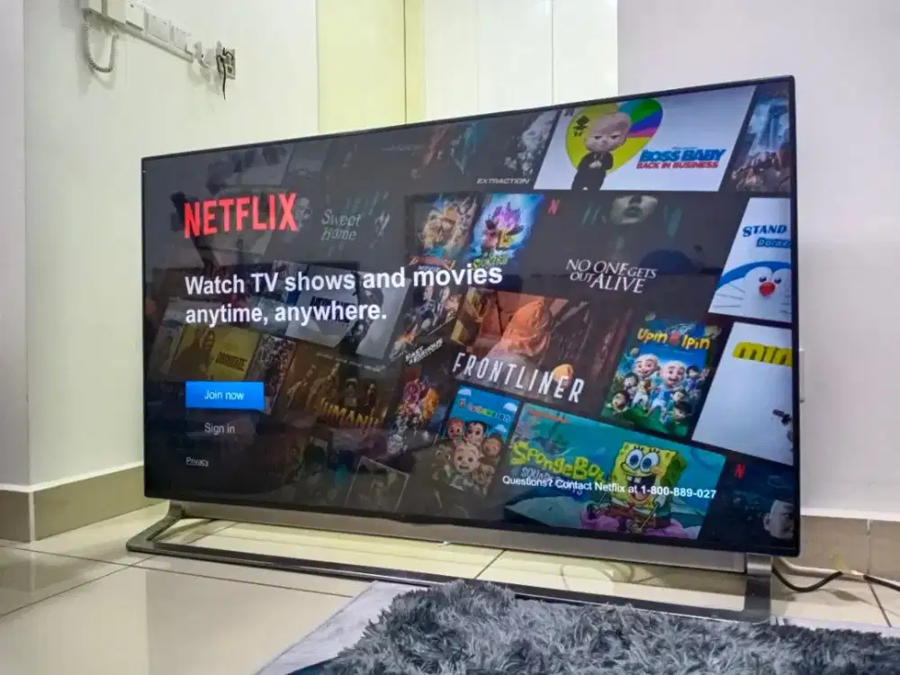 Samsung 43 inch digital TV + stb Android bisa youtube netflix