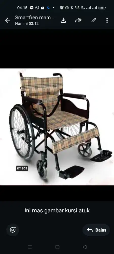 Kursi Roda merek SELLA