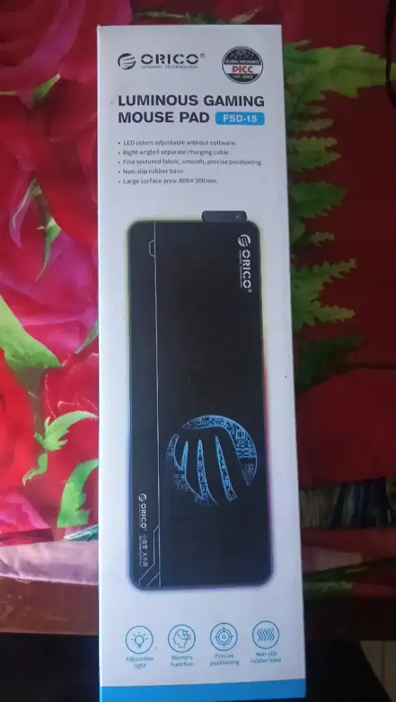 Mouse pad orico fsd-15 RGB black extended