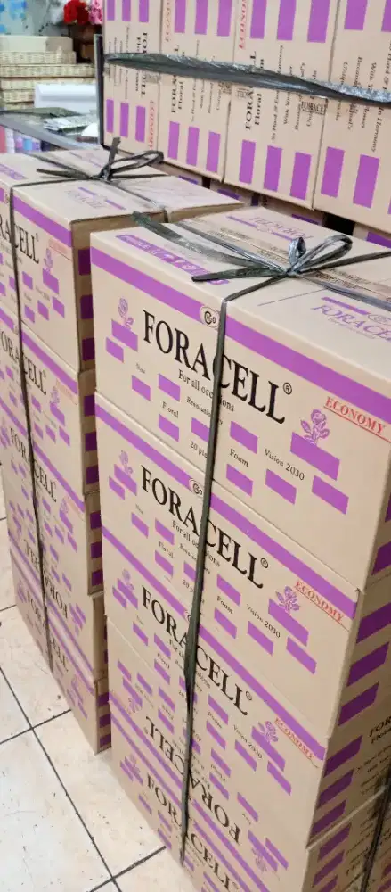 Floral Foam Spon Dekorasi Bunga Daun Oasis Merk Foracell 1 Dus Wasis