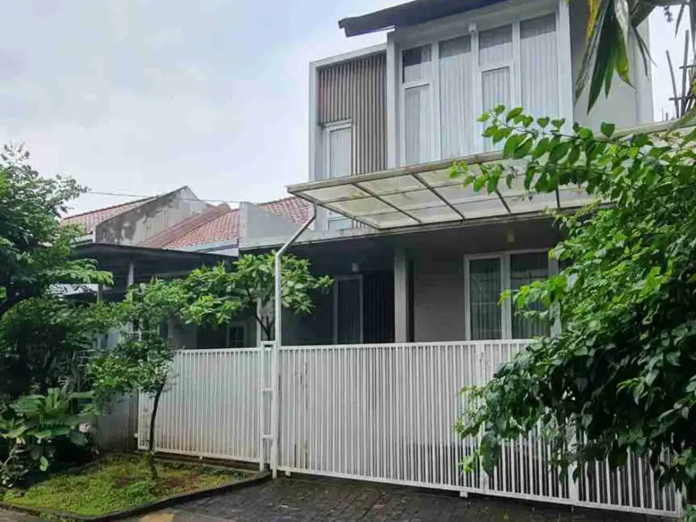 Dijual turun harga rumah cluster semi furnish di Bintaro
