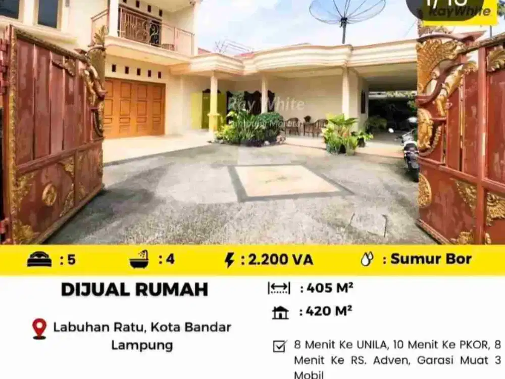 Rumah Mewah Harga Murah Labuhan Ratu Bandar Lampung