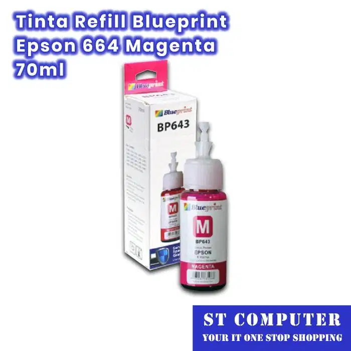 Tinta Refill Blueprint Epson 664 Magenta 70ml
