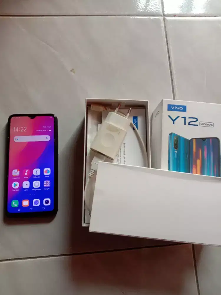 Hp vivo y12 3/32 masih ori lengkap