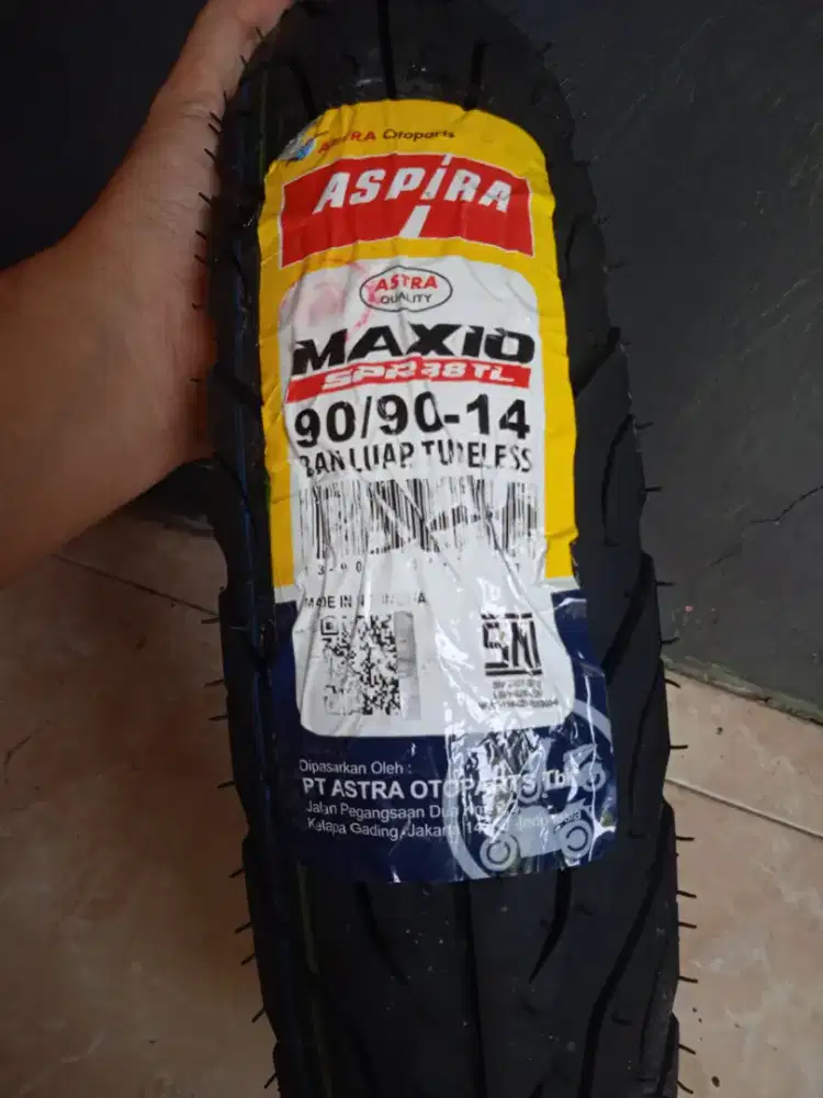 Ban tubles Aspira maxio 90/90-14 dan 80/90-14 baru Poris cipondoh