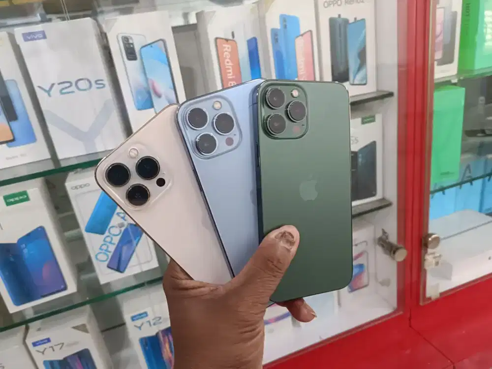 Iphone 13 promax 256 resmi ibox full ori like new bh 92.93.95