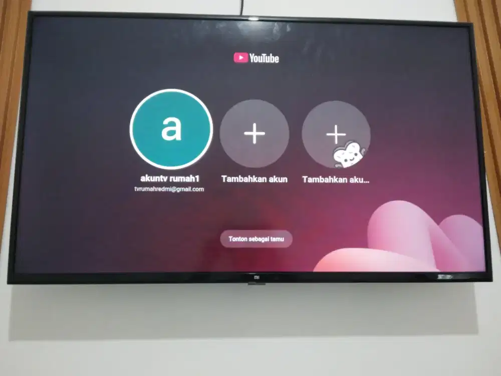 TV Xiaomi smart google 43 inc. Kondisi normal
