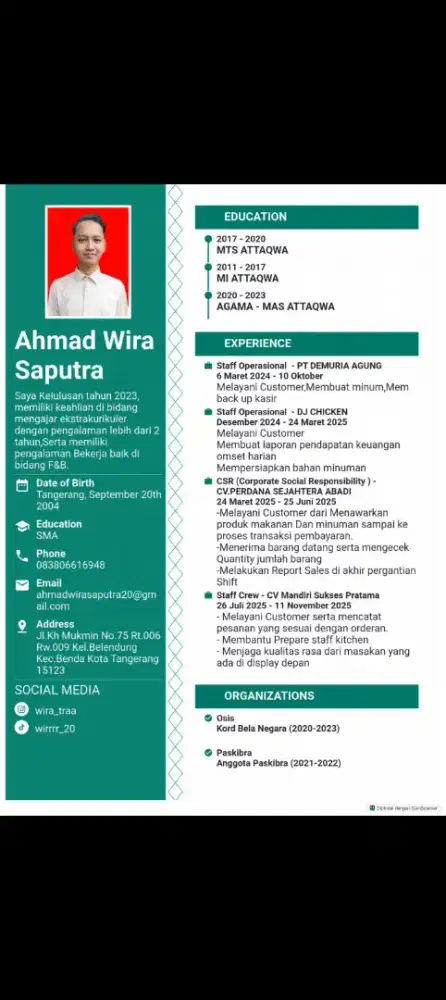 Mohon Info loker nya ka