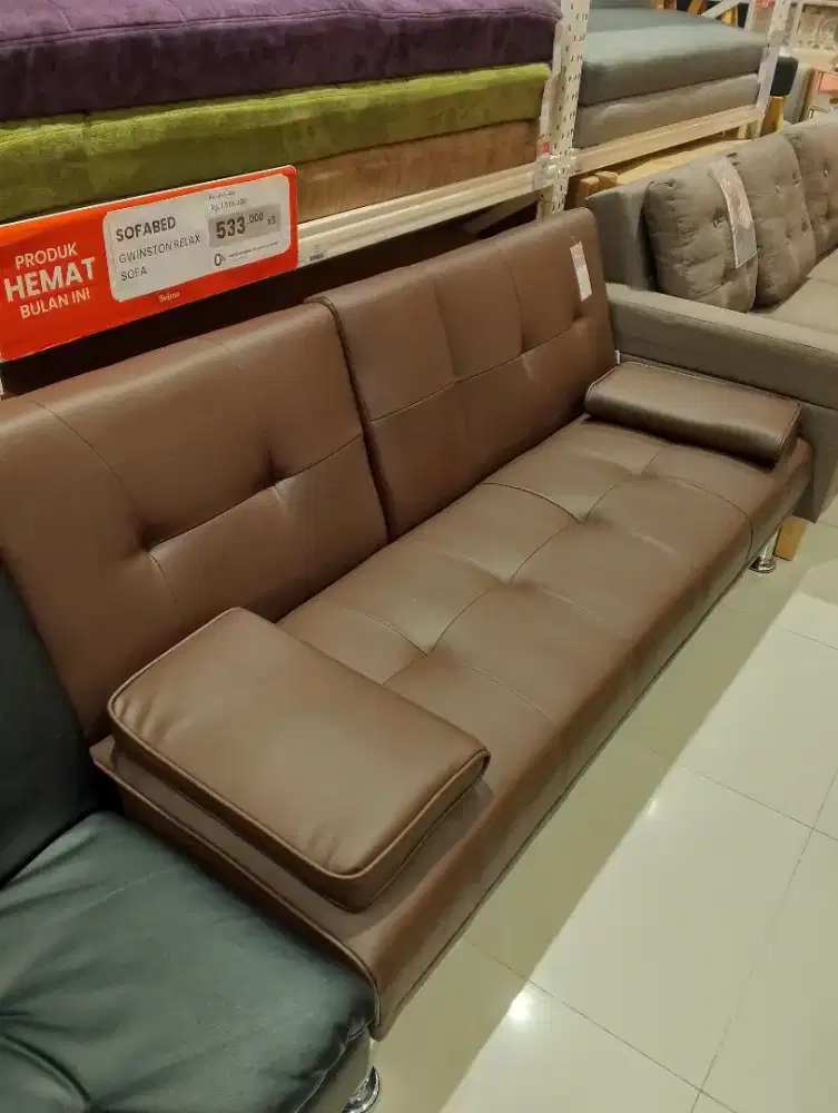 SOFA BED KULIT MURAH