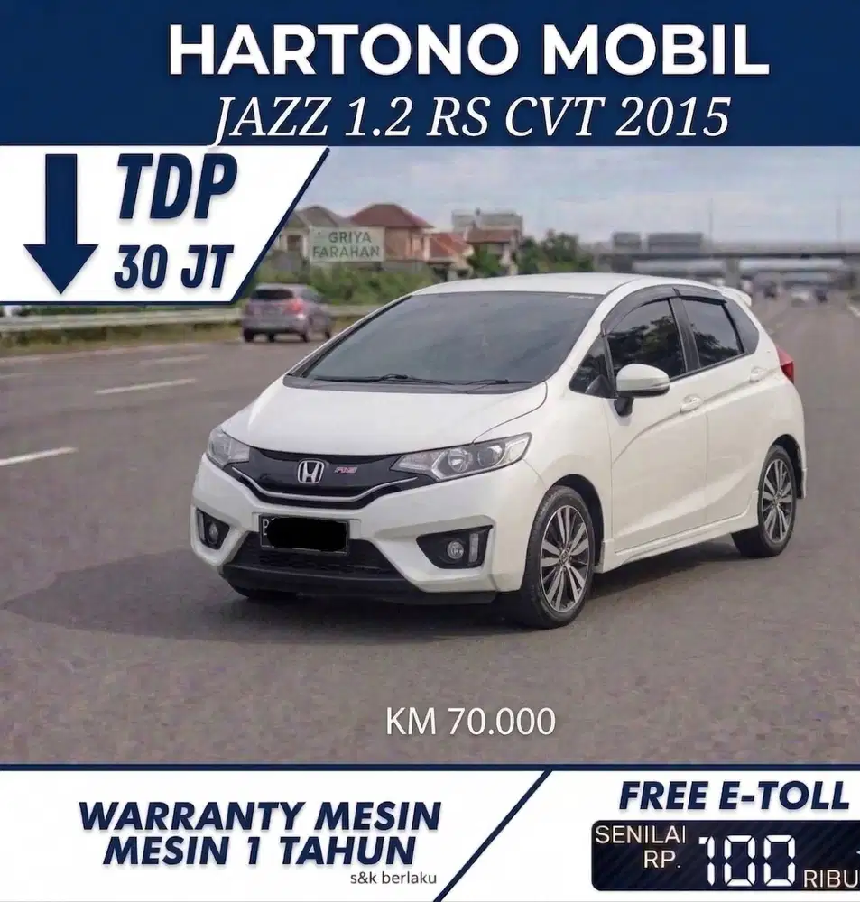 HONDA JAZZ RS CVT 2015