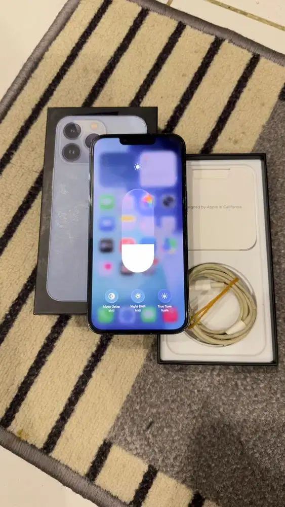 Iphone 13 Pro 256GB Sierra Blue Terdaftar Mulus Lengkap