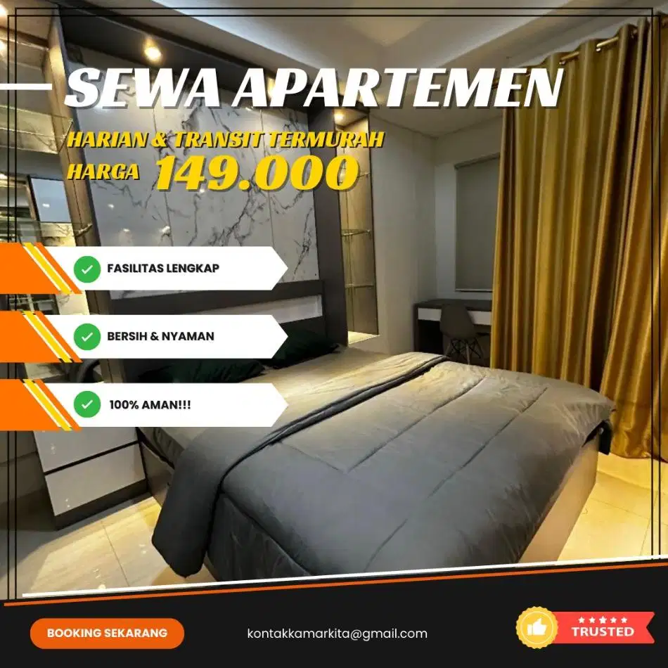 Sewa apartemen Harian/Transit Emerald Bintaro Tangsel Termurah