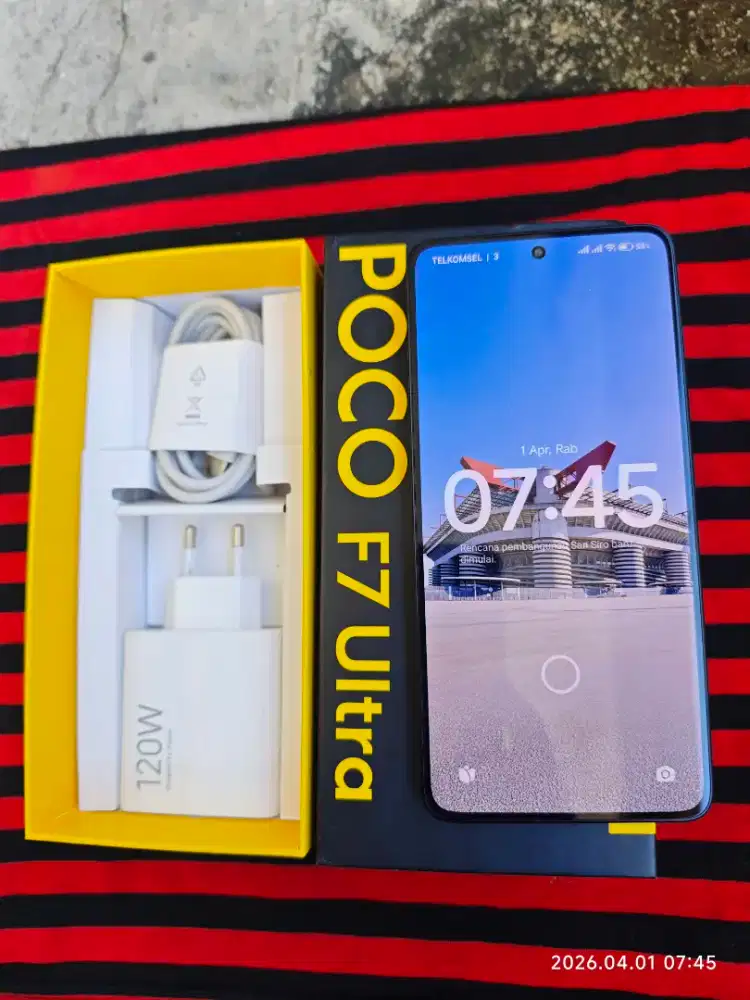 Poco F7 Ultra 12/256 Fullset ori segel mulus no minus poco Flagship