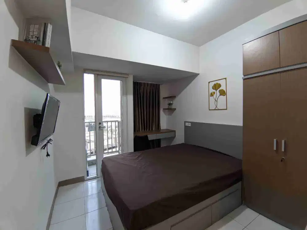 Disewa murah apartemen tokyo PIK tipe studio tanpa tulang full furnish lantai rendah view pool langsung 30jt/thn