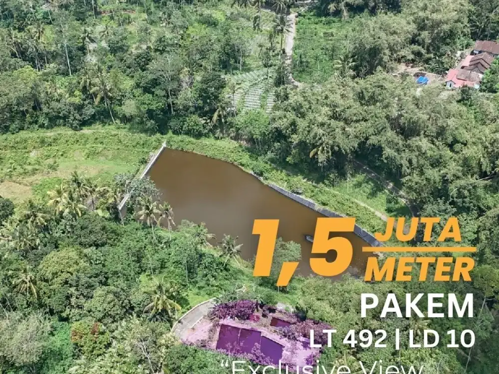 Jual Tanah View Embung Pakem Akses Mudah Sejuk Asri
